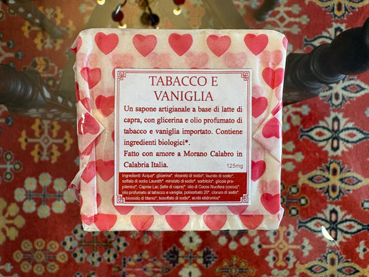 Tabacco e Vaniglia - Sapone al latte di capra